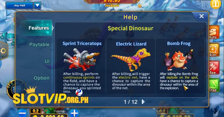 Fish Types and Payout Rates in Dinosaur Tycoon II