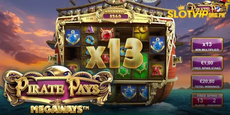 Play Pirate Pays Megaways at Slotvip