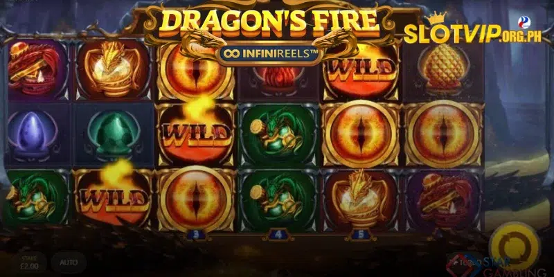 Symbols & Paytable of Dragon's Fire InfiniReels Slot